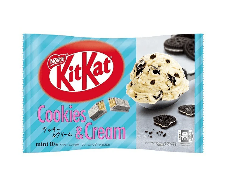 日本直送」ネスレ日本・キットカット クッキー＆クリーム 10枚袋入り