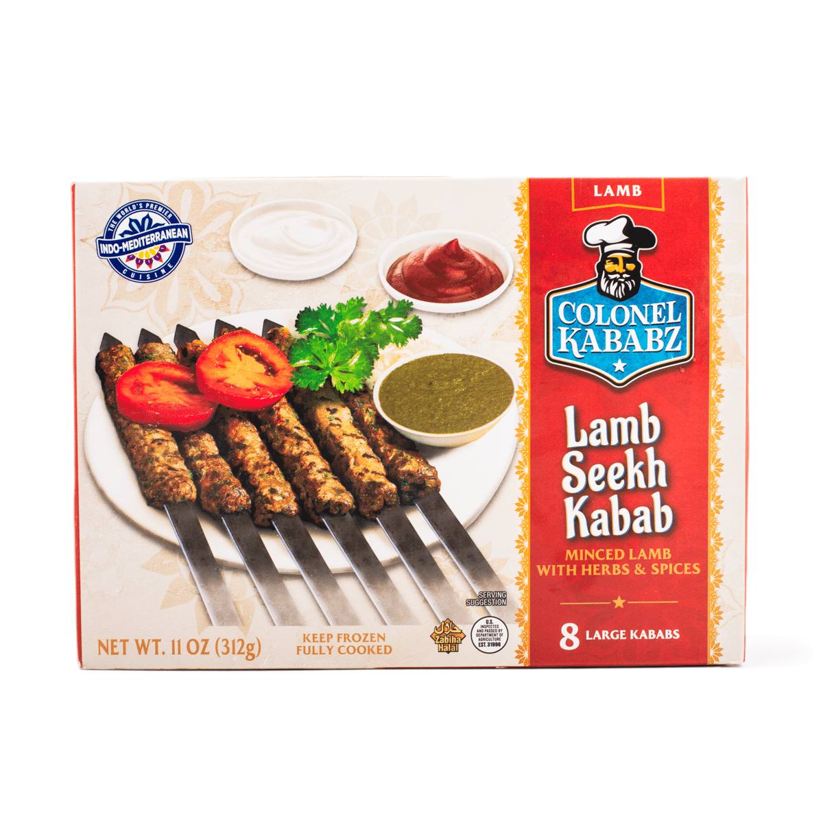Kabab de Carneiro Seekh, Congelados, Colonel Kababz 11 onça(s)