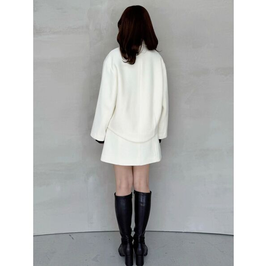 【日本直邮】 日本 MERCURYDUO 大蝴蝶结 短款外套 象牙白 均码 1件