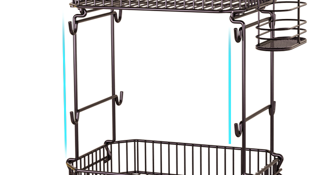 2 Tier Fruit Basket for Kitchen Counter