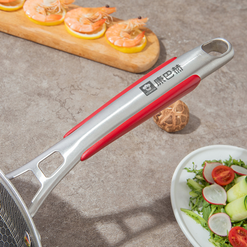 康巴赫 汉莎蜂窝不锈钢煎锅28cm