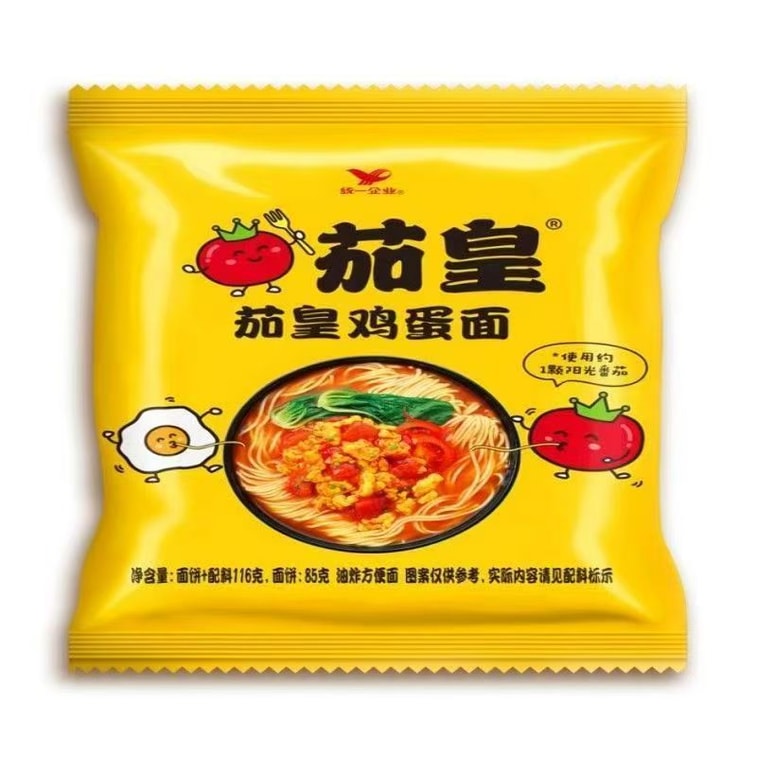 【中國直郵】 統一 方便麪茄皇番茄雞蛋麪116g*1袋 0