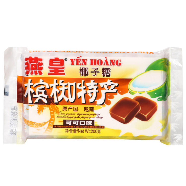 Vietnamese YanHuang Coconut Candy Cocoa Flavor 200g