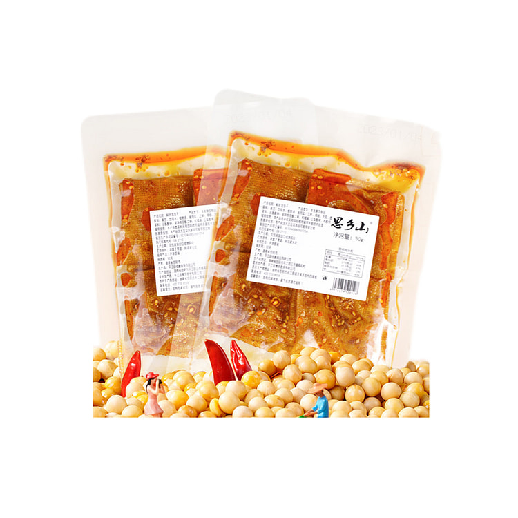 Spicy Puffed Bean Curd Sheets 60 Days Shelf Life 50 g