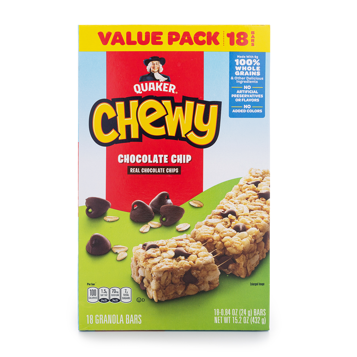 Bánh Ngũ Cốc Sô Cô La Chip Quaker 432 g