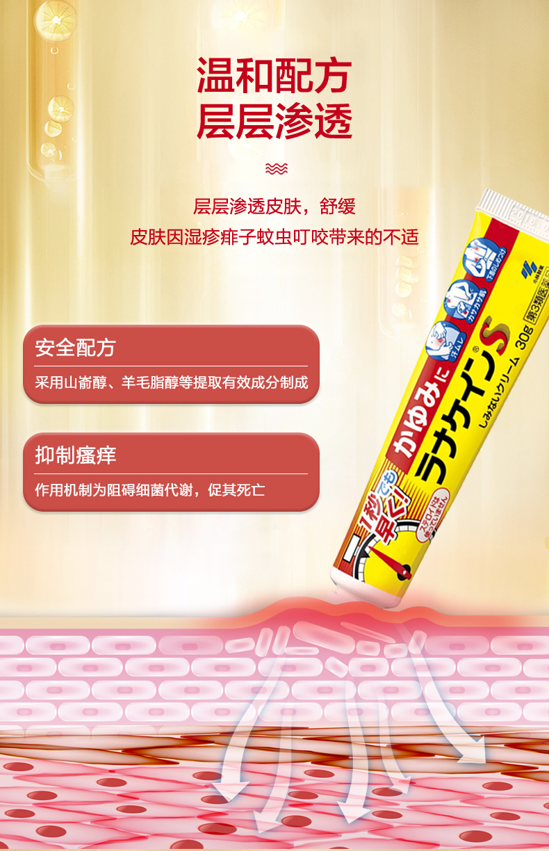 日本小林製藥KOBAYASHI 溼疹痱子止癢軟膏30g