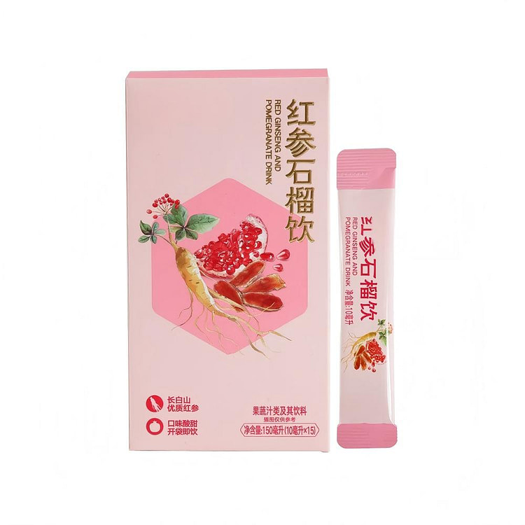 เครื่องดื่มโสมแดงทับทิม เสริมพลังผิว 15 ขวด