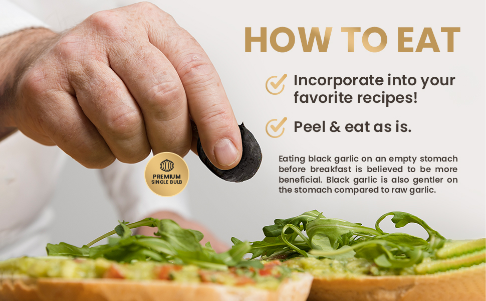 How to eat black garlic