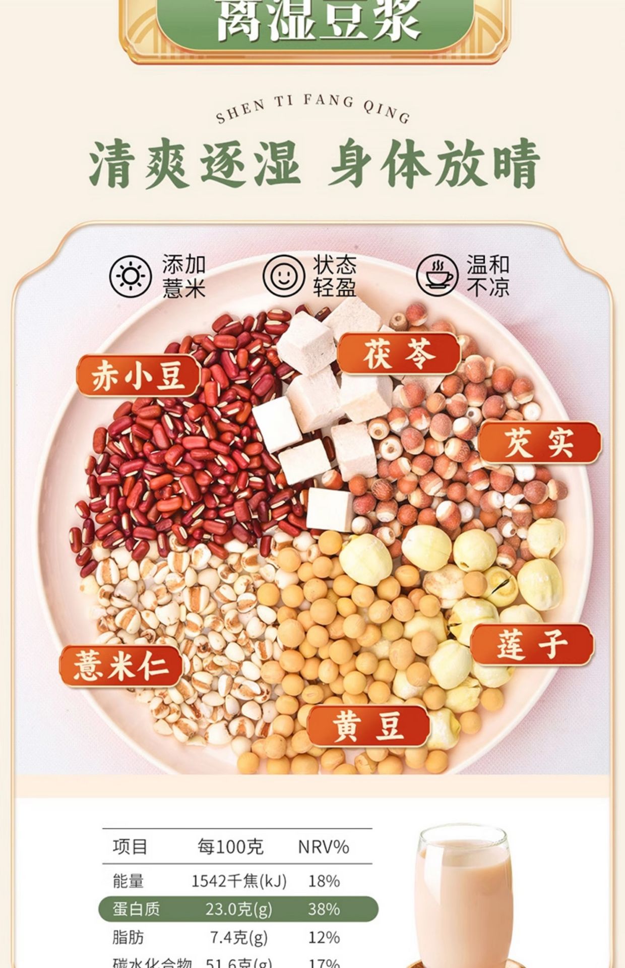 Soymilk Mix for Late Nights- [Calming & Soothing]Nutritious Breakfas 10 bags 700g