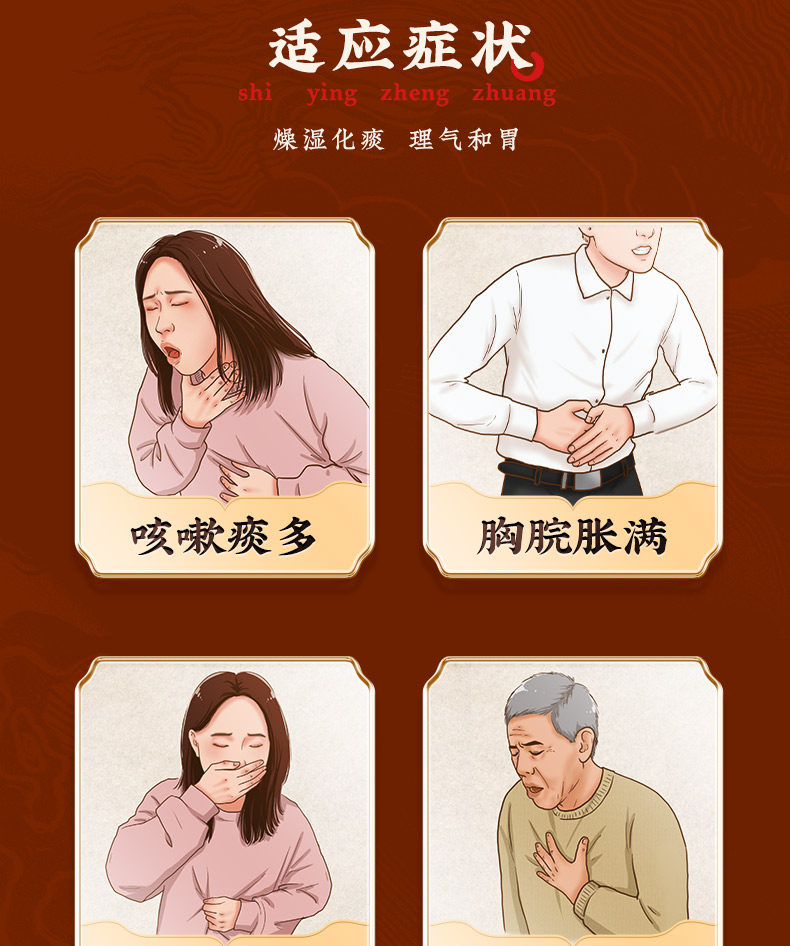 北京同仁堂 二陳丸  燥溼化痰 理氣和胃  12袋/盒