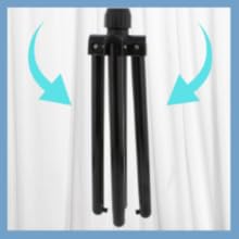 collapsable legs allow you to store this pedestal fan easily