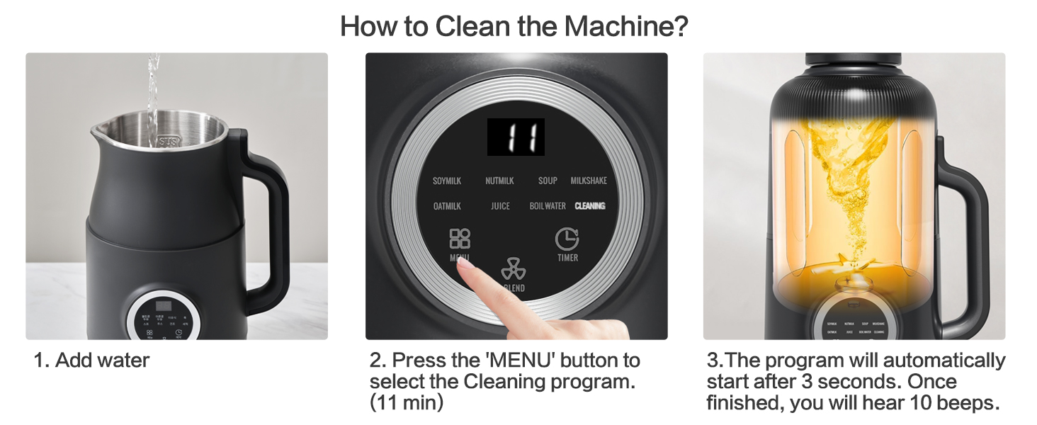 how to clean the machine?