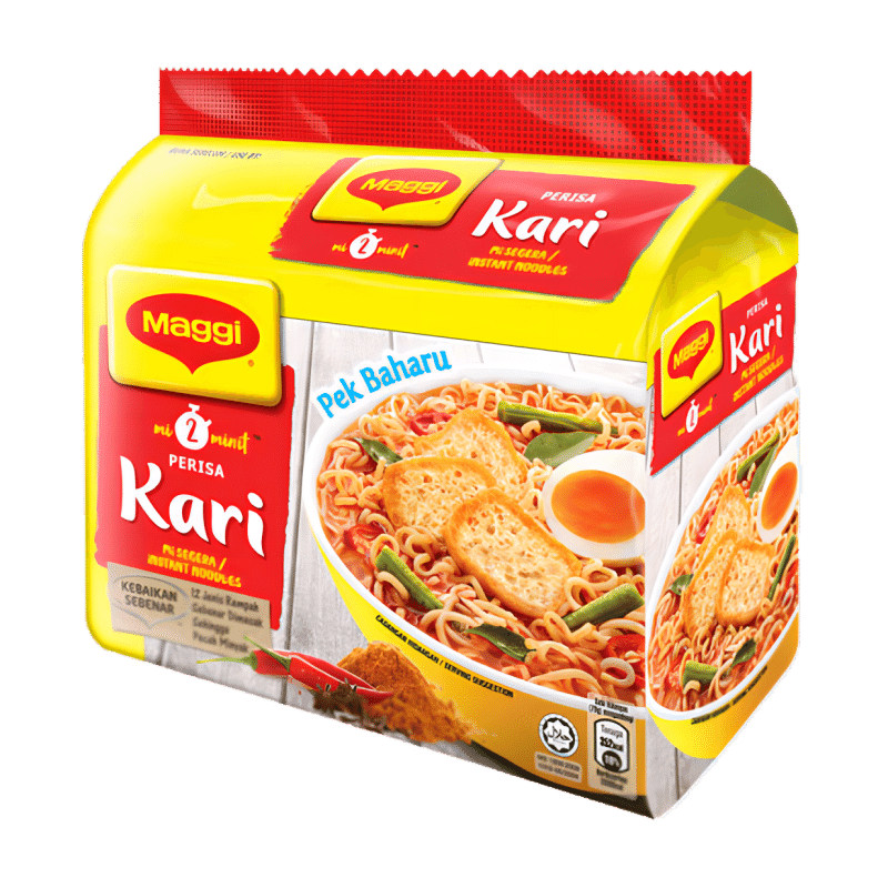 Maggi instant noodles curry flavor 5 packs 80 g