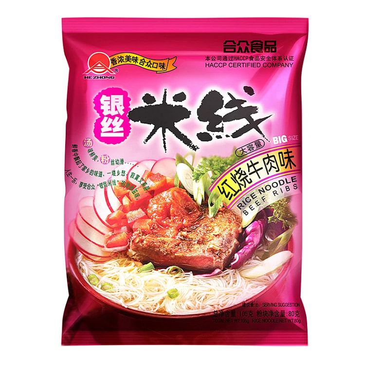 合众海鲜米线 红烧牛肉味105g 105 克