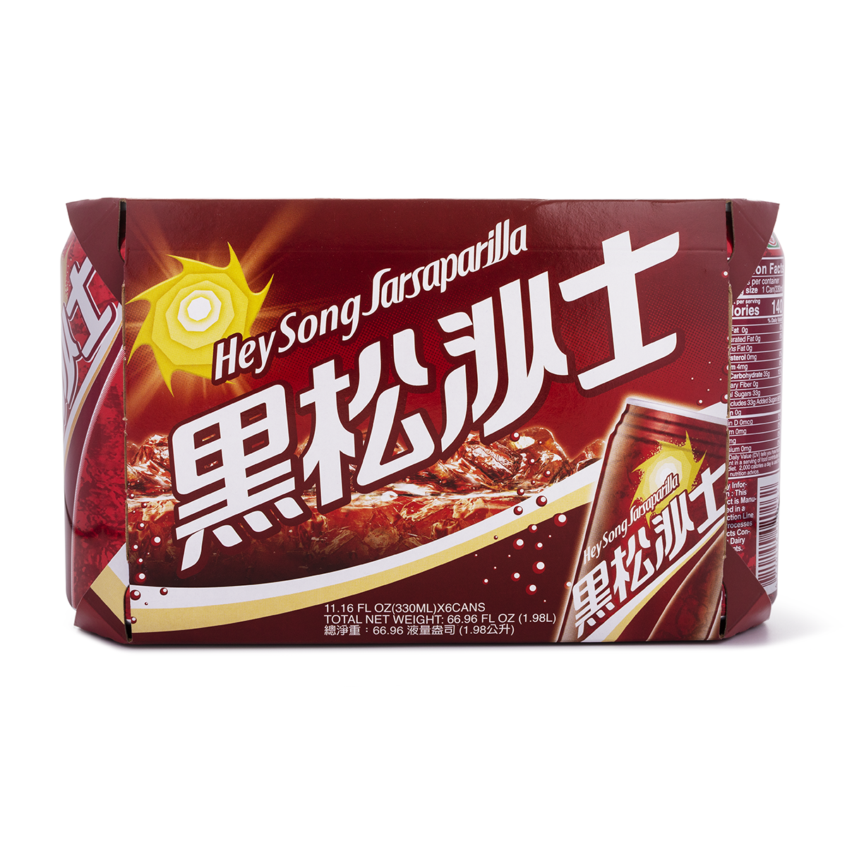 黑松 台湾コーラ サルサパリラ 330 ml(ミリリットル)*6 缶 - Weee!