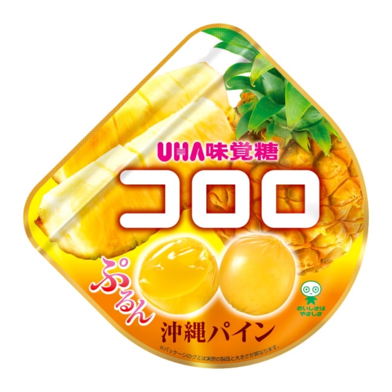 【日本直邮】日本 UHA悠哈 全天然果汁软糖 期限限定 菠萝味 40g