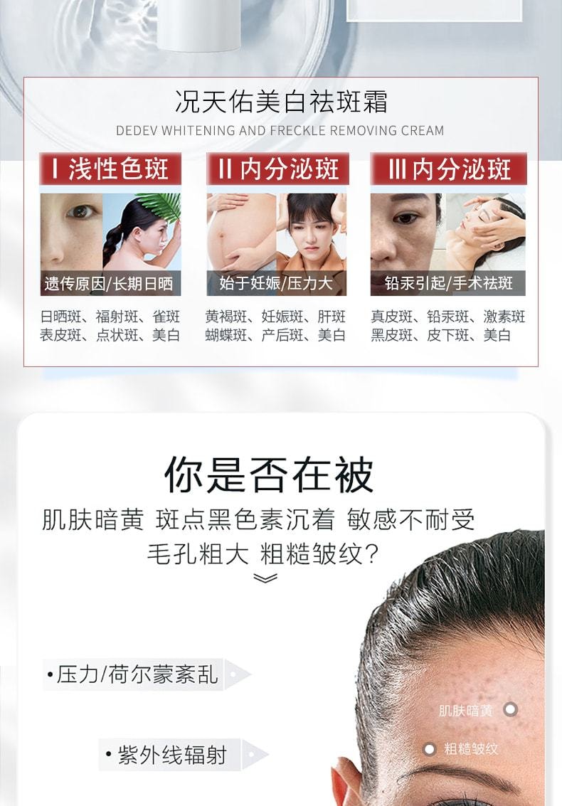 中國 貴州百靈 美白祛斑霜 適用於祛斑祛黃褐斑雀斑老年斑 20g/支(推薦拍3盒)