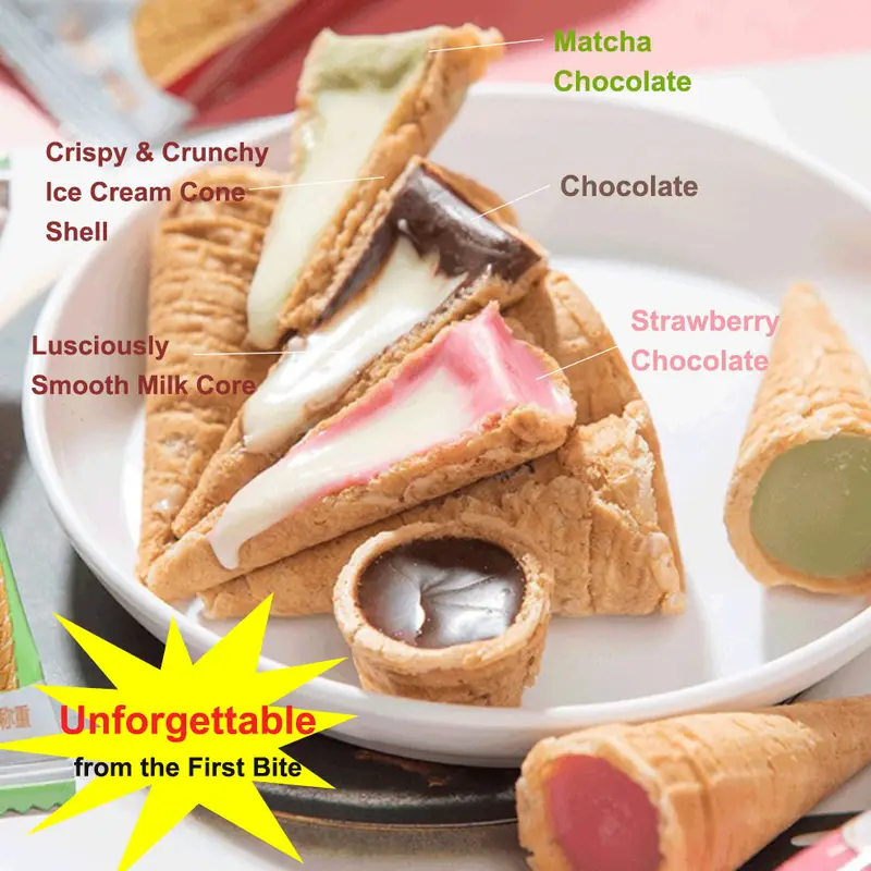 萬聖節點心禮品包 7件套 · 混合糖果和糕點 · 火山蛋糕，芒果蛋糕，水果軟糖，巧克力/草莓/抹茶冰淇淋錐形糖果 · 派對禮物 商品詳情 8