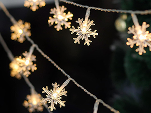 Christmas snowflake lights