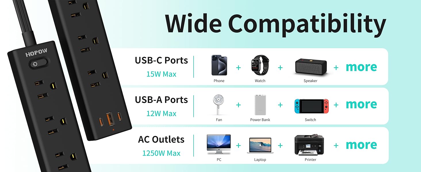 带多个插座的延长线