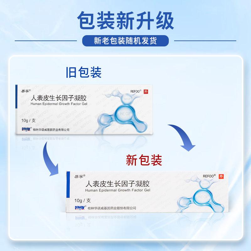 易孚 人表皮生长因子凝胶 5万IU*10g*1支/盒