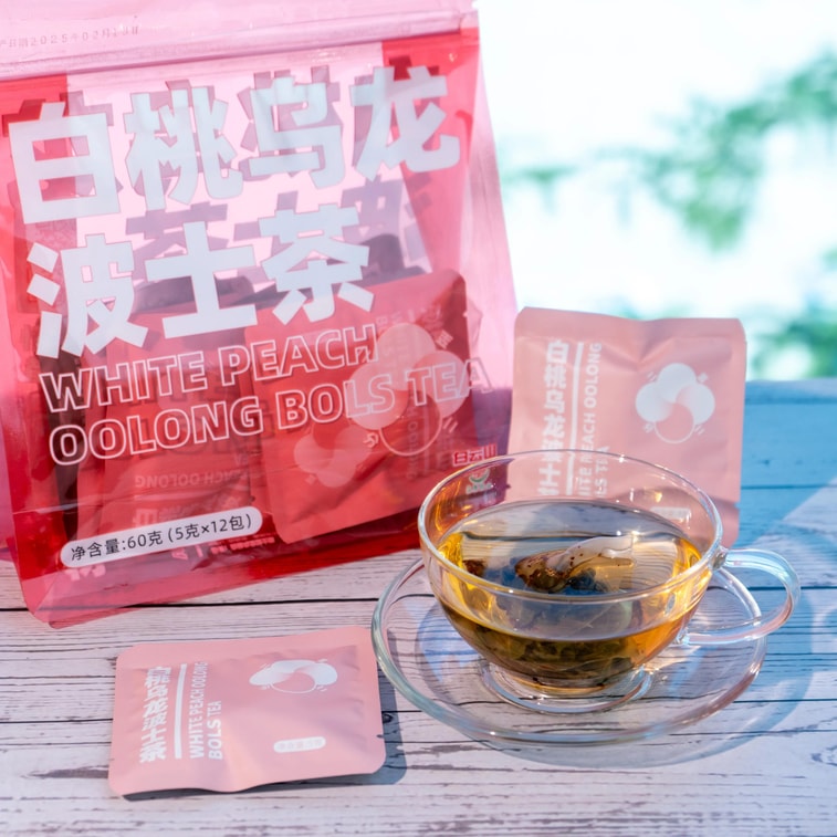 Product Detail - White Peach Oolong Bols Tea, 5g*12 bags - Individually Wrapped Tea Bags - image0