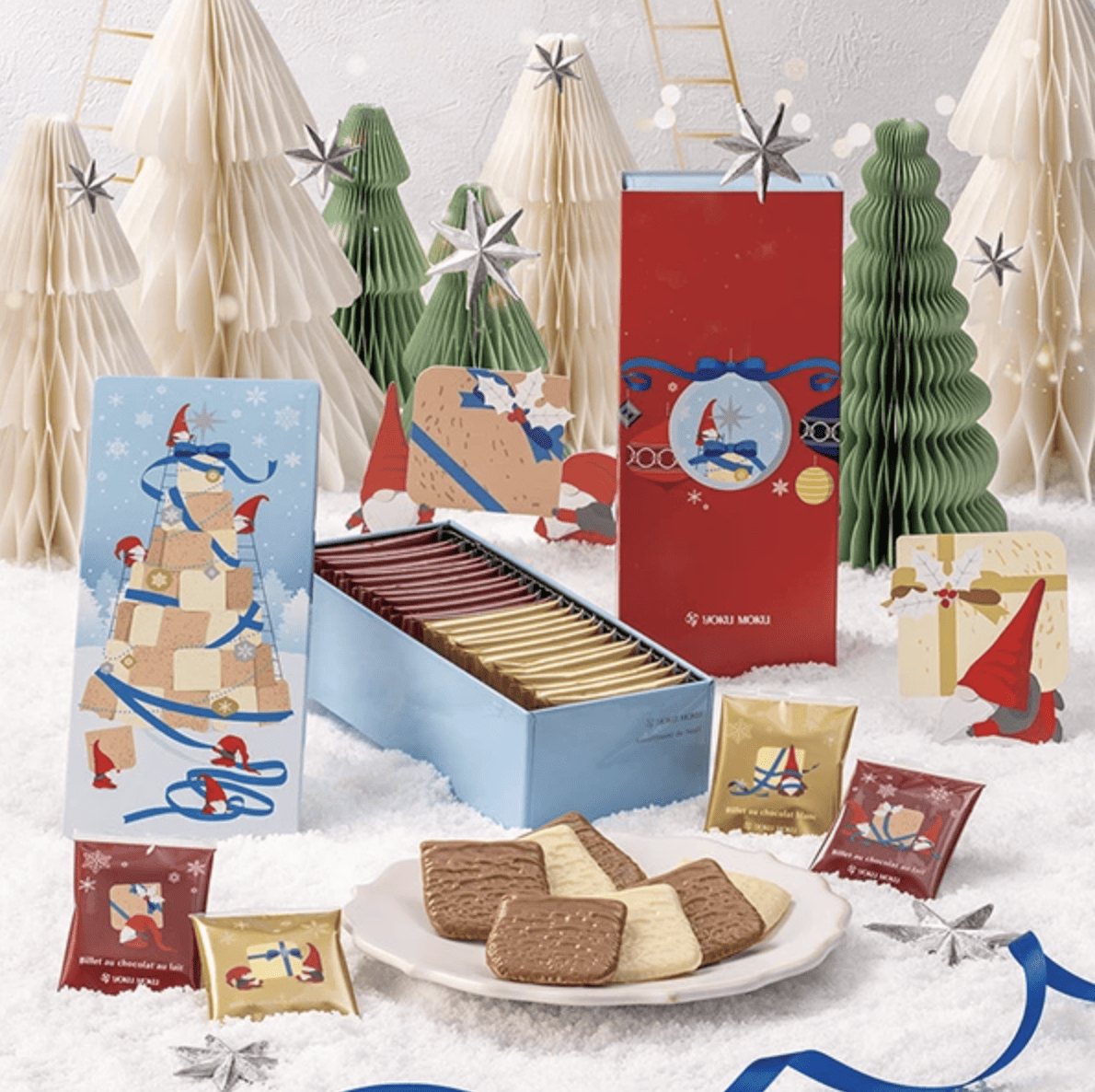 モグワークス パゴラ　クリスマスカラー 日本直送」ヨックモック・クリスマス限定 カドー ドゥ ノエル 24枚入り