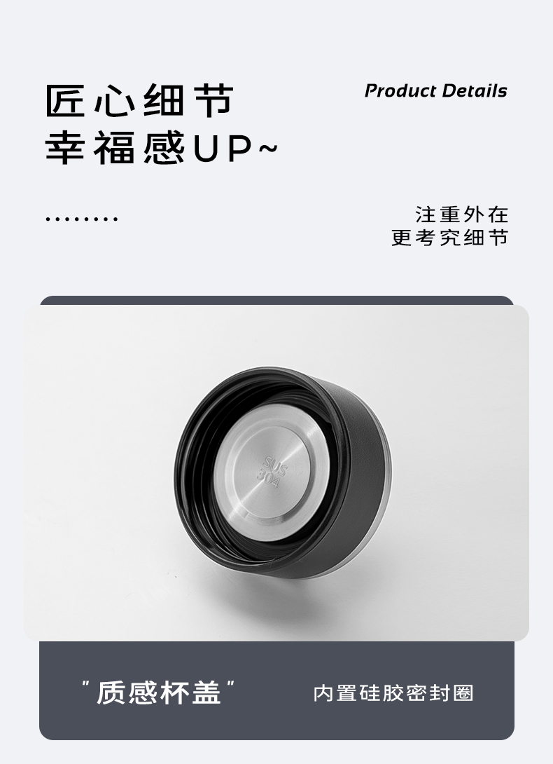 明霞 双层玻璃杯 隔热带盖加厚水杯子防烫耐高温泡茶杯 400ml