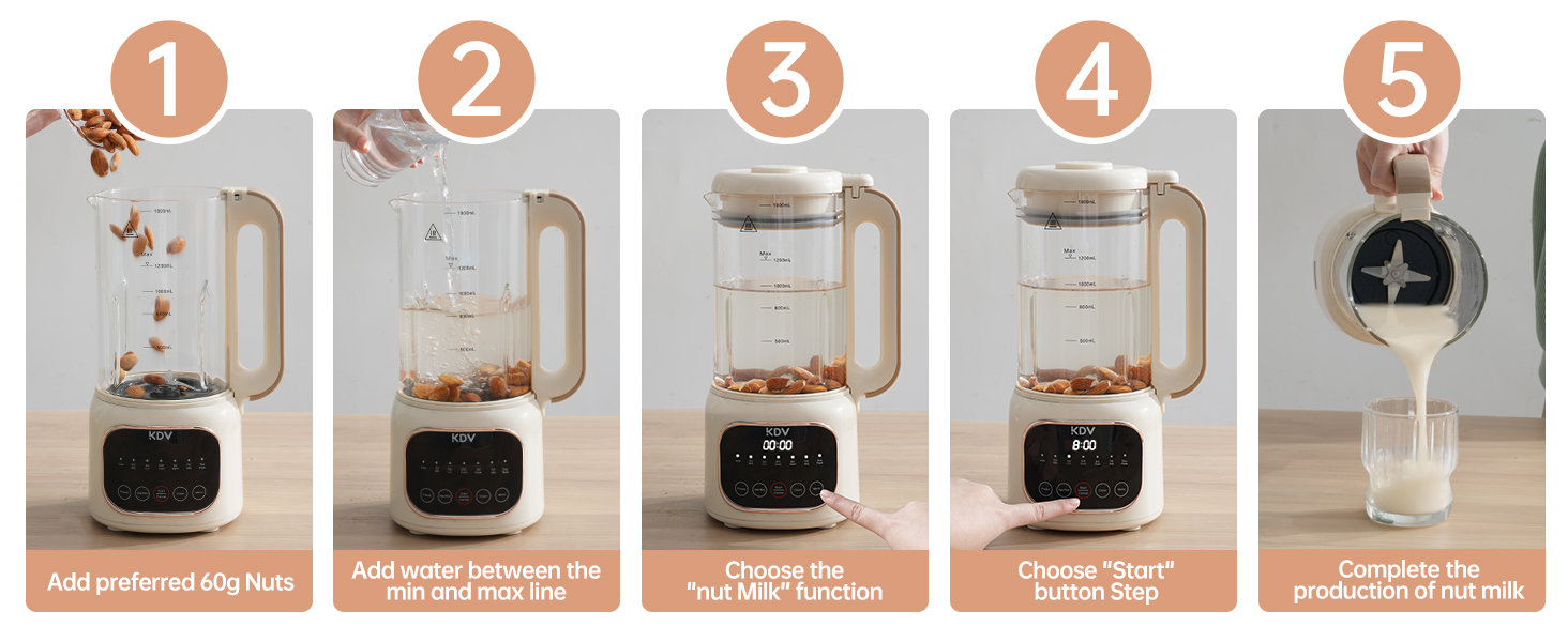 easy to use nut milk maker