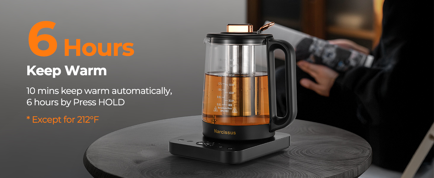 tea kettle with infuser