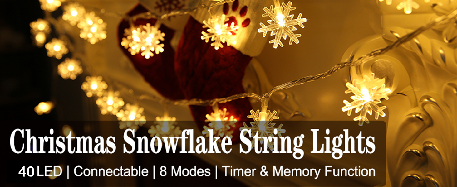 Christmas snowflake lights