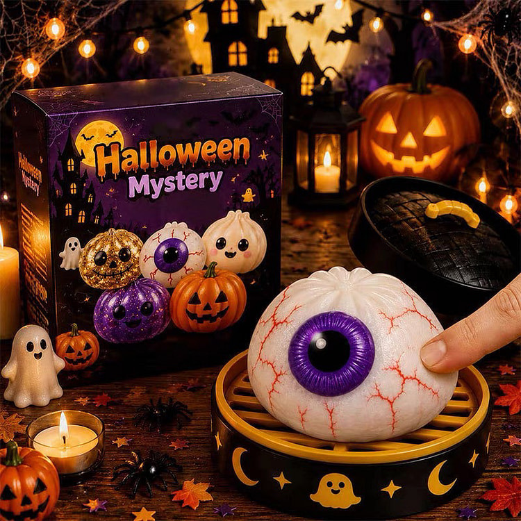 Đồ chơi giải stress squishy nhãn cầu ma Halloween 1 phần