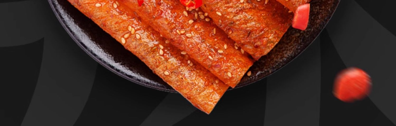 【中国直邮】比比赞  老式大辣片  辣条 手撕  8090回忆怀旧小零食   68g*2袋