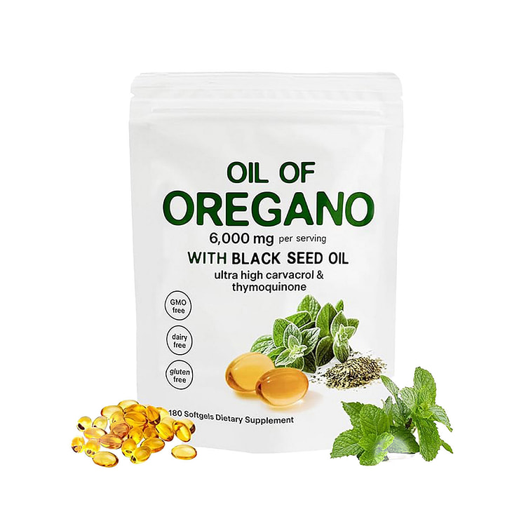 オレガノオイルサプリメントカプセル 1 個