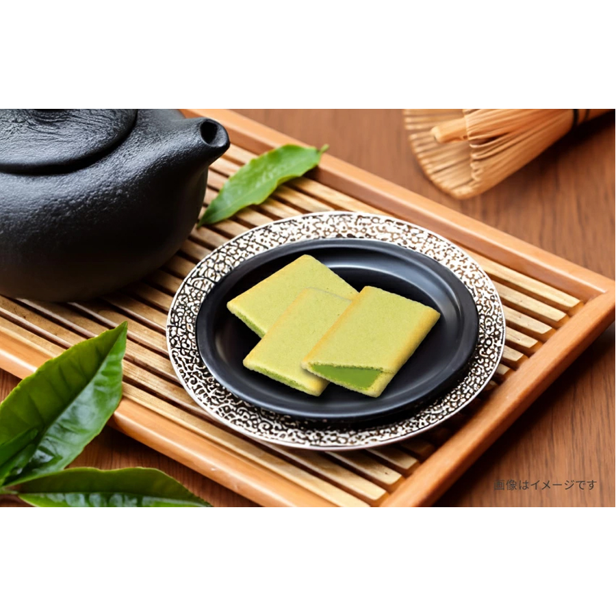 【日本直郵】 日本 SANRITSU 三立 抹茶巧克力夾心 薄烤餅乾 12枚入/袋