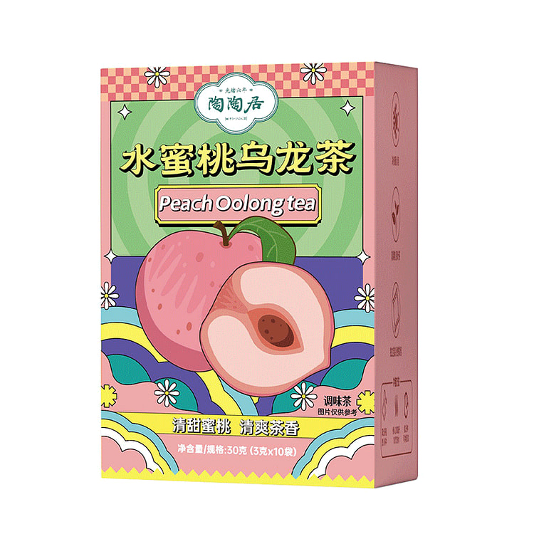 陶陶居水蜜桃乌龙茶一盒10包30g