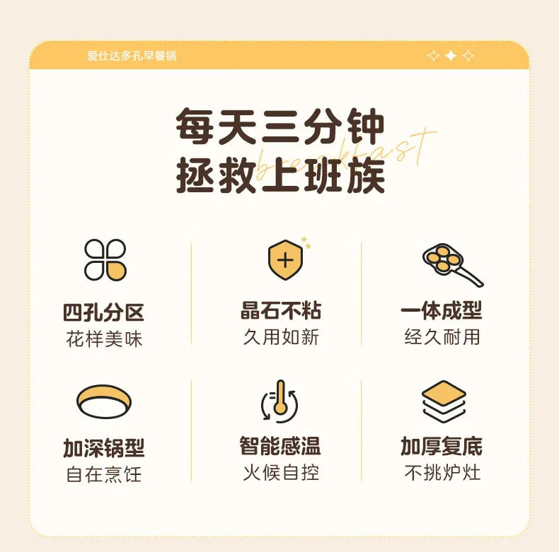 中国 爱仕达 晶石新不粘汉堡机