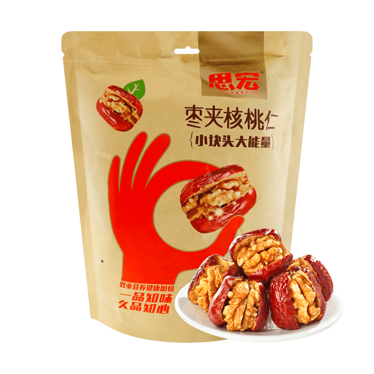 商品详情 - 思宏 红枣夹核桃仁 新疆和田骏枣坚果零食 500g - image2