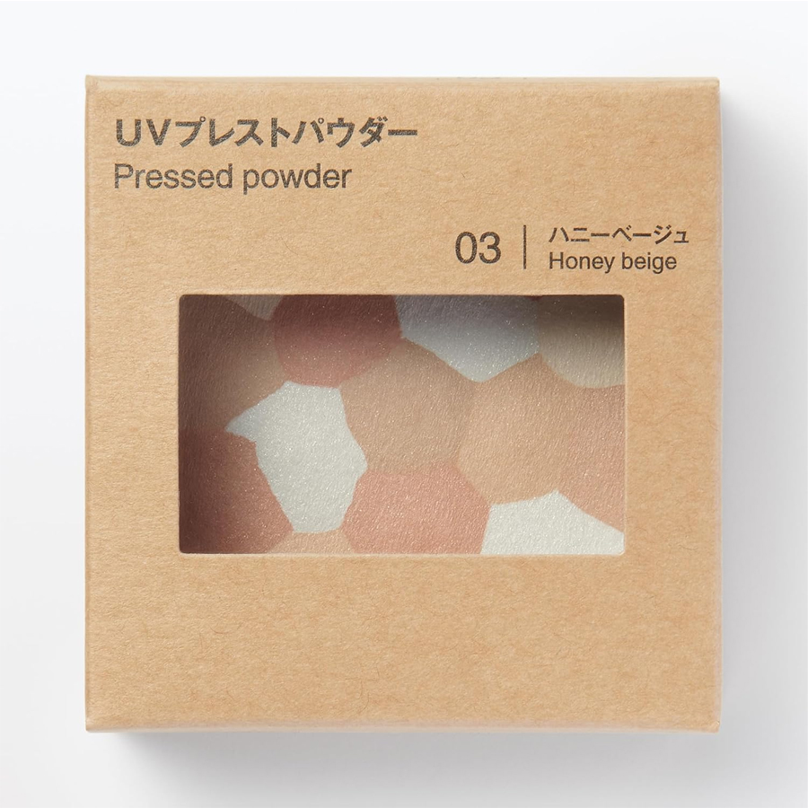【日本直郵】 日本 MUJI 無印良品 輕盈防曬粉餅 03 蜜膚米色 SPF33 PA+++ 9.1g
