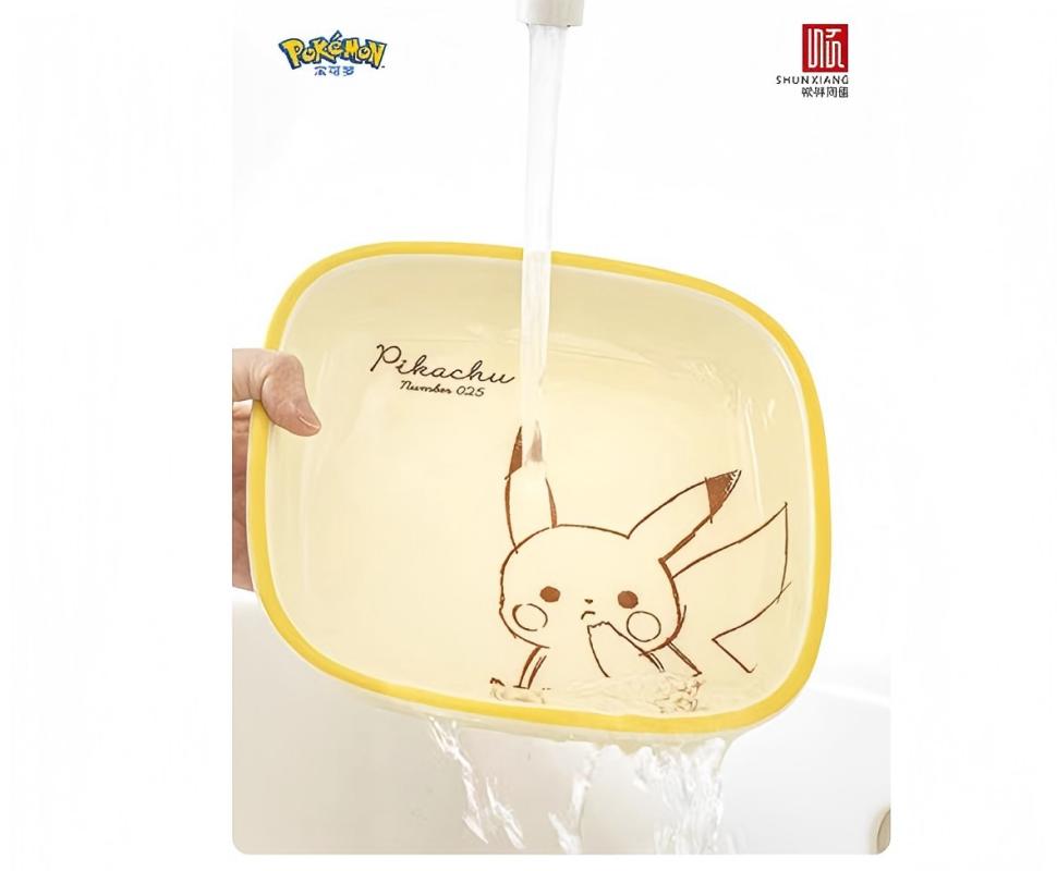 順祥 W釉下9吋新範四邊盤2件套(寶可夢款-童真)