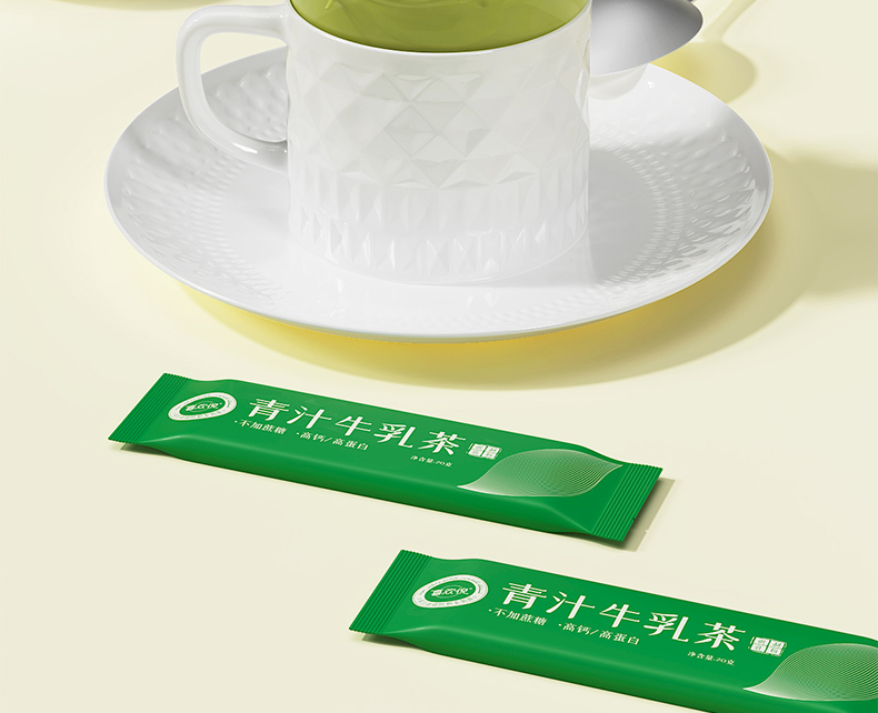 【中国直邮】 哈纳斯乳业 新疆奶茶粉 阿勒泰鲜奶奶茶 青汁牛乳茶  100g【配料只有生牛乳+大麦苗粉+抹茶粉】【低卡0蔗糖0添加】【新疆特产】