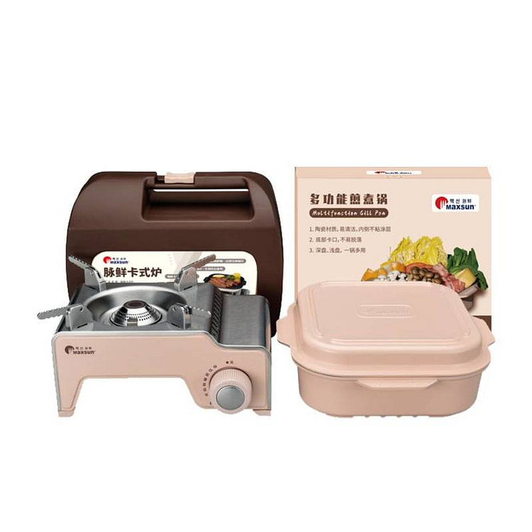 ชุดเตาแก๊ส+หม้อทอดค่าย