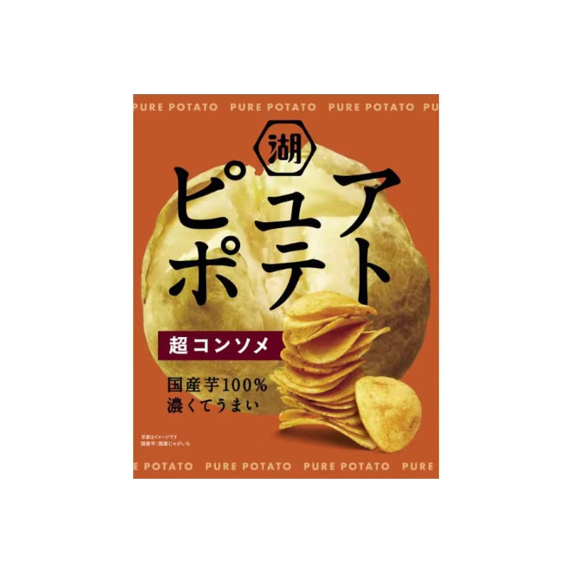 湖池屋 ピュアポテト 超コンソメ 52g 52 グラム - Weee!