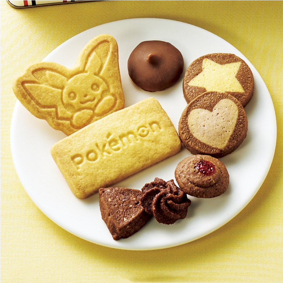 【日本直郵】 日本 POKEMON 聯名 數量限定 皮卡丘餅乾禮盒 鐵盒裝 110g