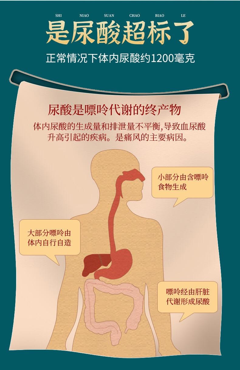 北京同仁堂 菊苣栀子茶 养生茶袋泡茶包降尿酸嘌呤 清肝火 适合痛风患者 5g*30袋