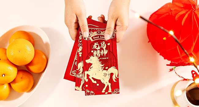 6 Patterns 36 Pcs Lunar New Year Red Envelopes 2026