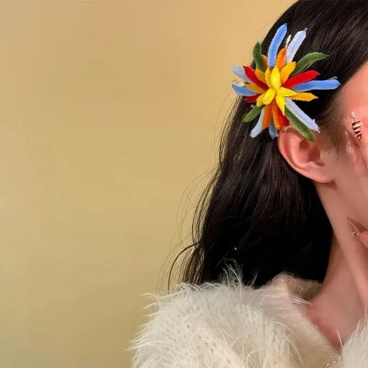 新年扭扭棒烟花发夹头饰发光彩色 1 箱