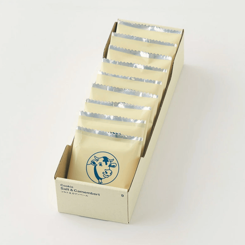 【日本直郵】 新款東京牛奶芝士工廠 海鹽卡芒貝爾乾酪餅乾 9枚裝
