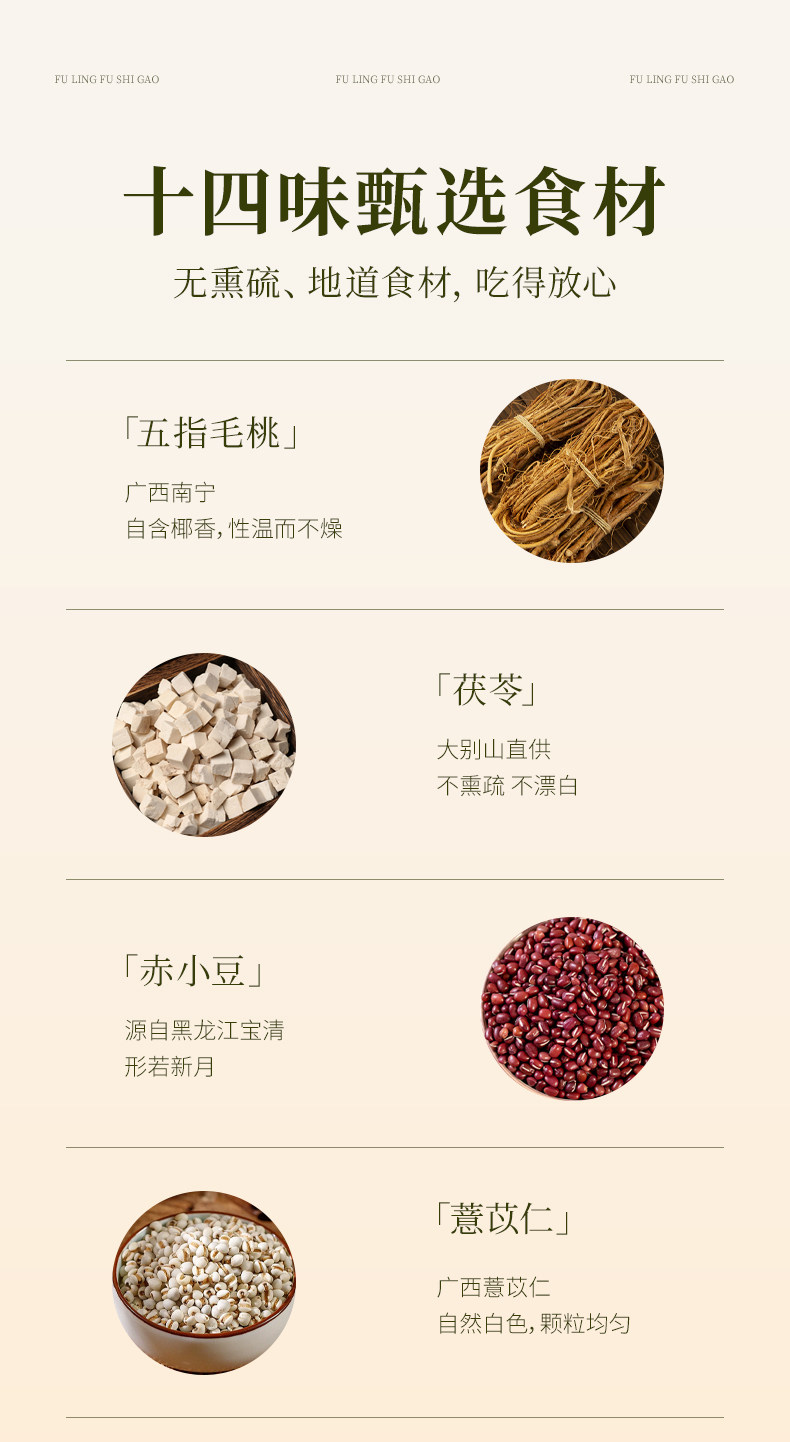 【中国直邮】 合为养 茯苓伏湿膏 三伏天茶饮祛五指毛桃山楂清养膏湿冲饮茶 279g