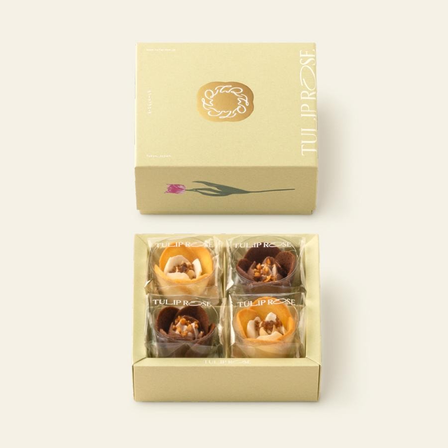 【日本直郵】 東京TULIP ROSE 高端玫瑰限定夢幻花朵甜點 4個/盒